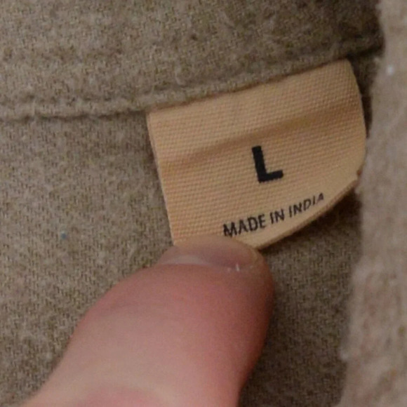 Redhead Brand Tan Cotton Up Outdoor Gorpcore Dress Shirt Size Large - Picture 11 of 11